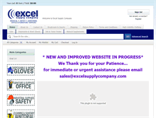 Tablet Screenshot of excelsupplystore.com